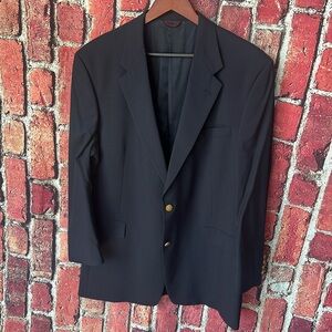 Hart Schaffner & Marx men’s Navy  %100 wool Blazer - Size 46L